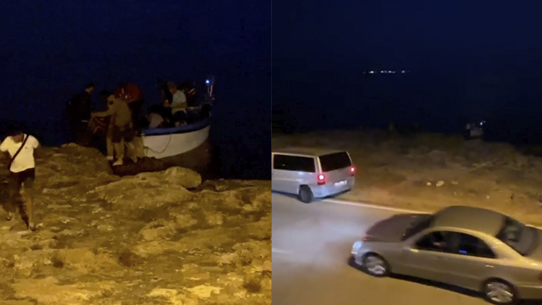 Desembarco con furgoneta en S’Estanyol de Llucmajor.