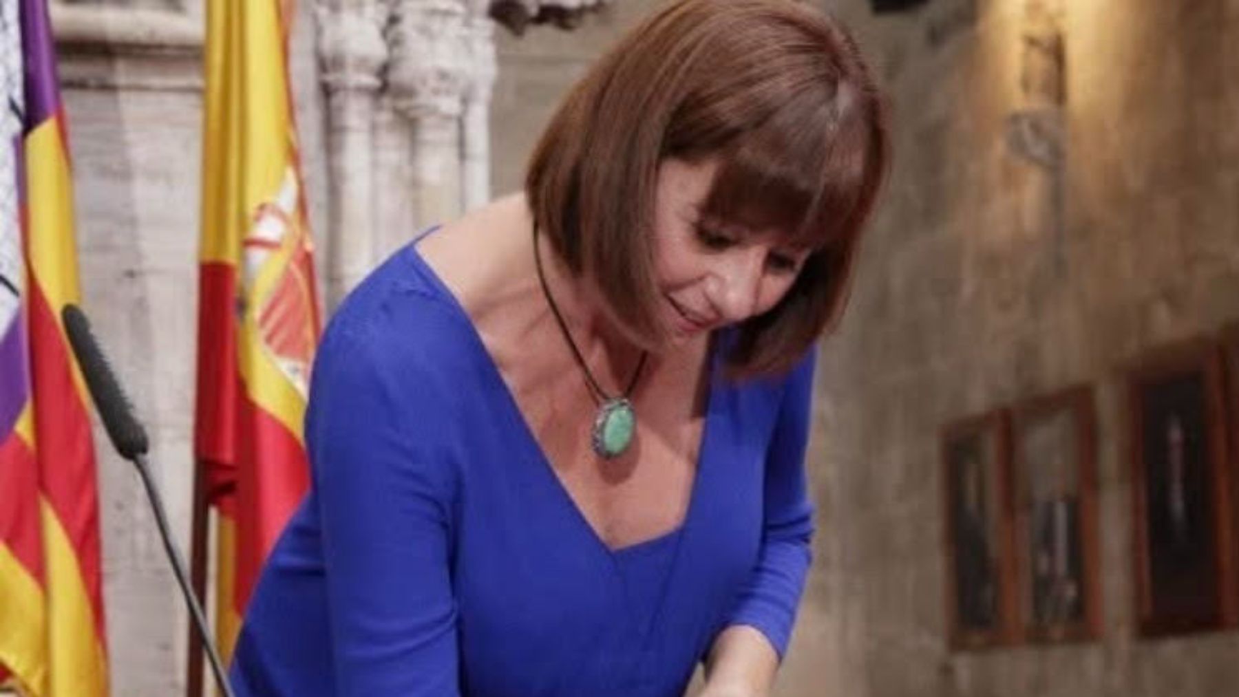 Foto que Armengol ha sacado del álbum para celebrar que hace diez años fue presidenta.