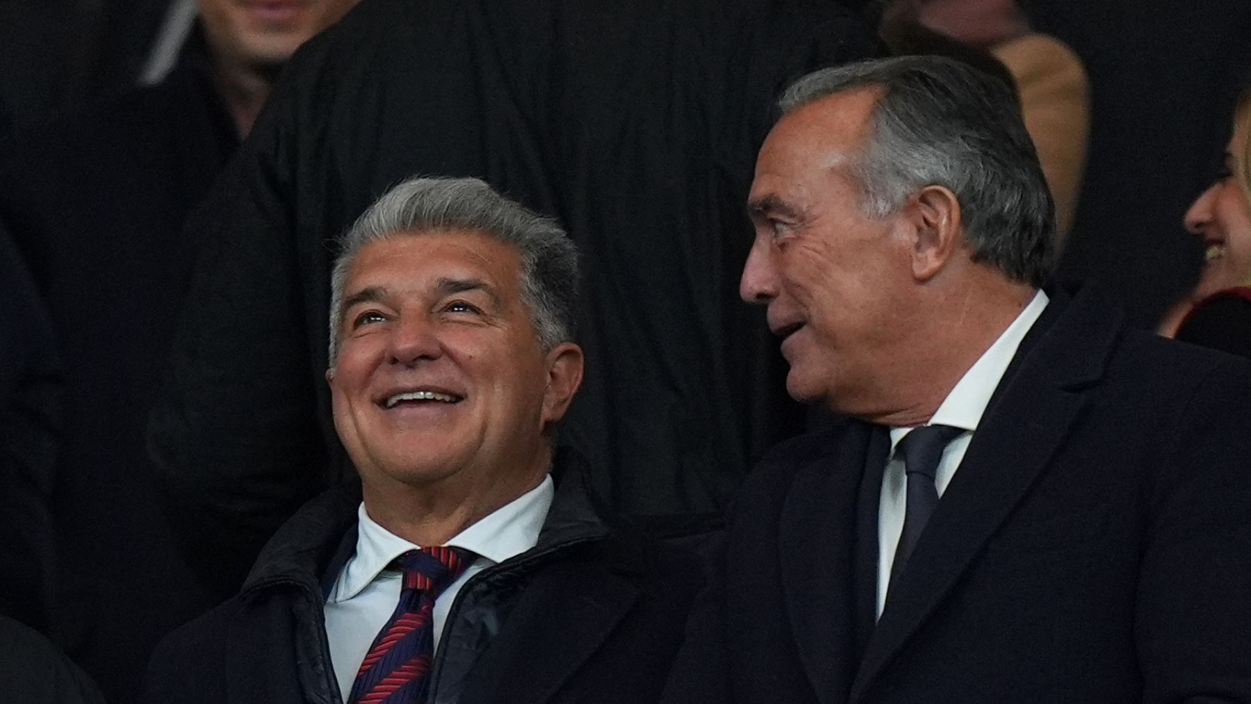 Joan Laporta y Rafa Yuste. (Getty)