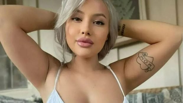 La actriz Kylie Page en una de sus imágenes en redes sociales (Instagram).