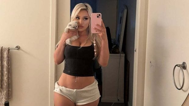 La actriz Kylie Page en una de sus imágenes en redes sociales (Instagram).
