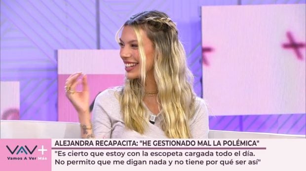 Alejandra Rubio en Vamos a ver. (Mediaset)