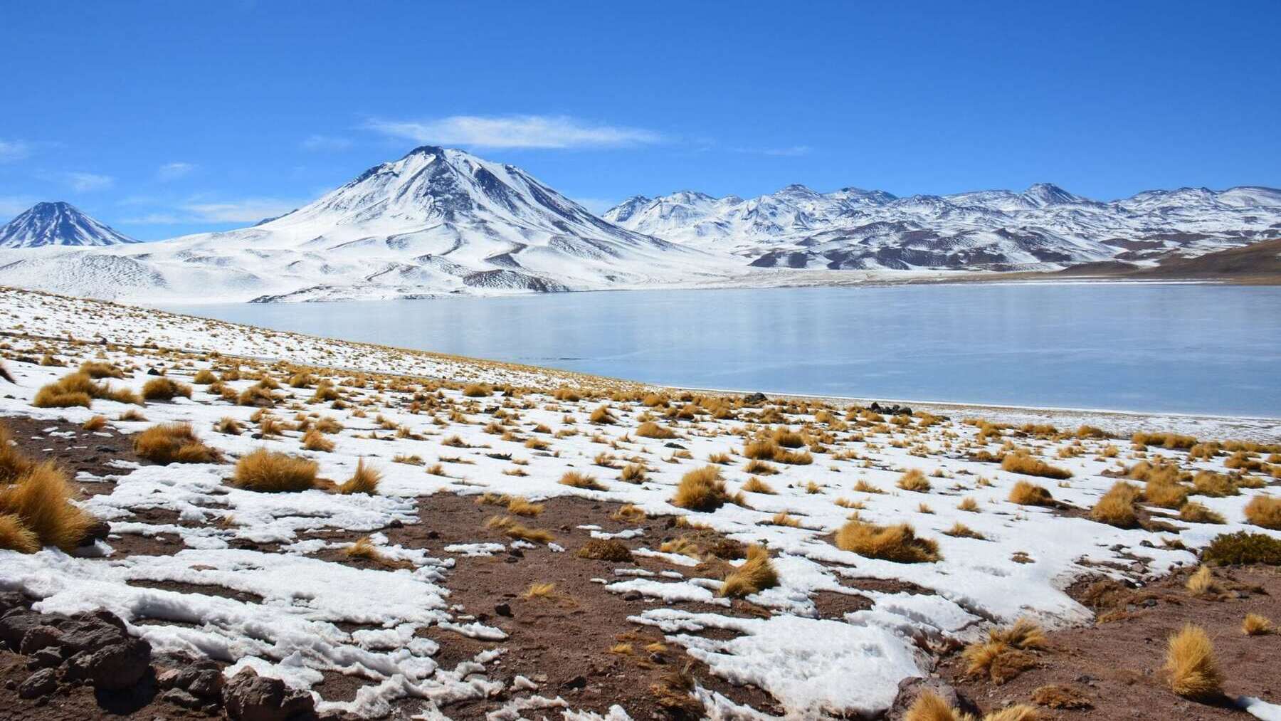 Nieve en el desierto de Atacama.