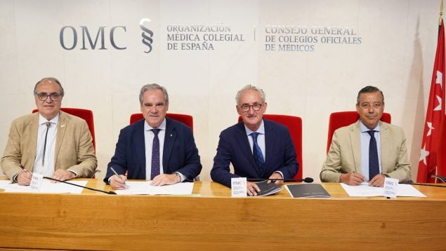 Las organizaciones profesionales de Medicina, Farmacia, Dentistas y Veterinaria unen fuerzas para cuidar de la salud de sus profesionales