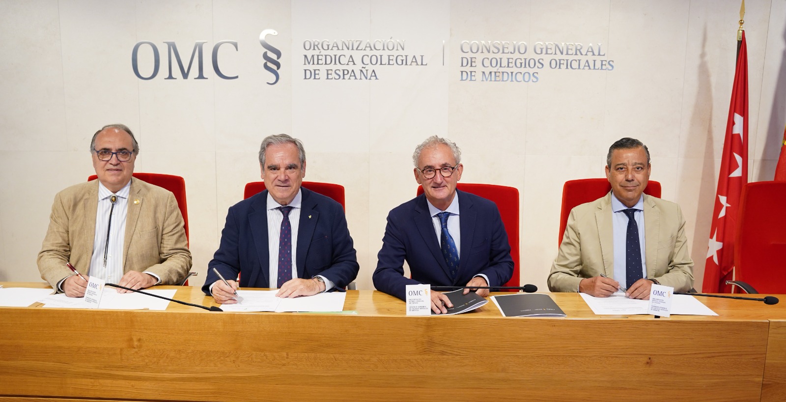 De izq. a dcha. Luis Alberto Calvo, Jesús Aguilar, Tomás Cobo y Óscar Castro