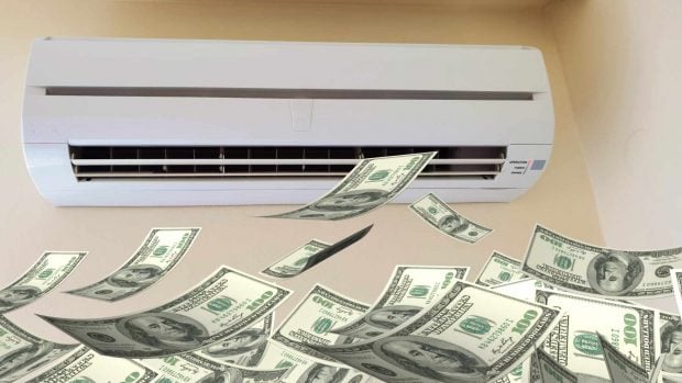 dinero aire acondicionado