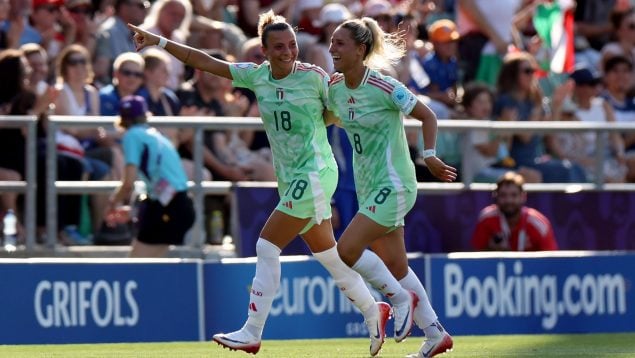 Italia, Bélgica, Eurocopa femenina