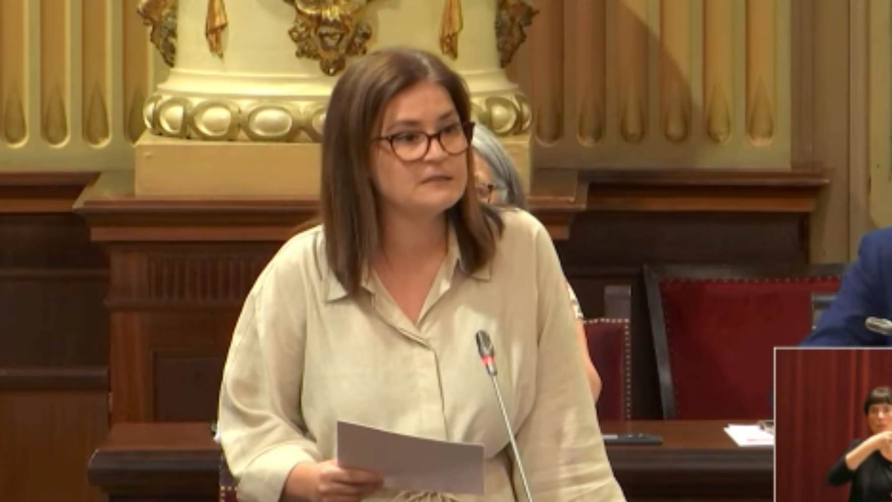La diputada socialista en el Parlament, Irantzu Fernández.