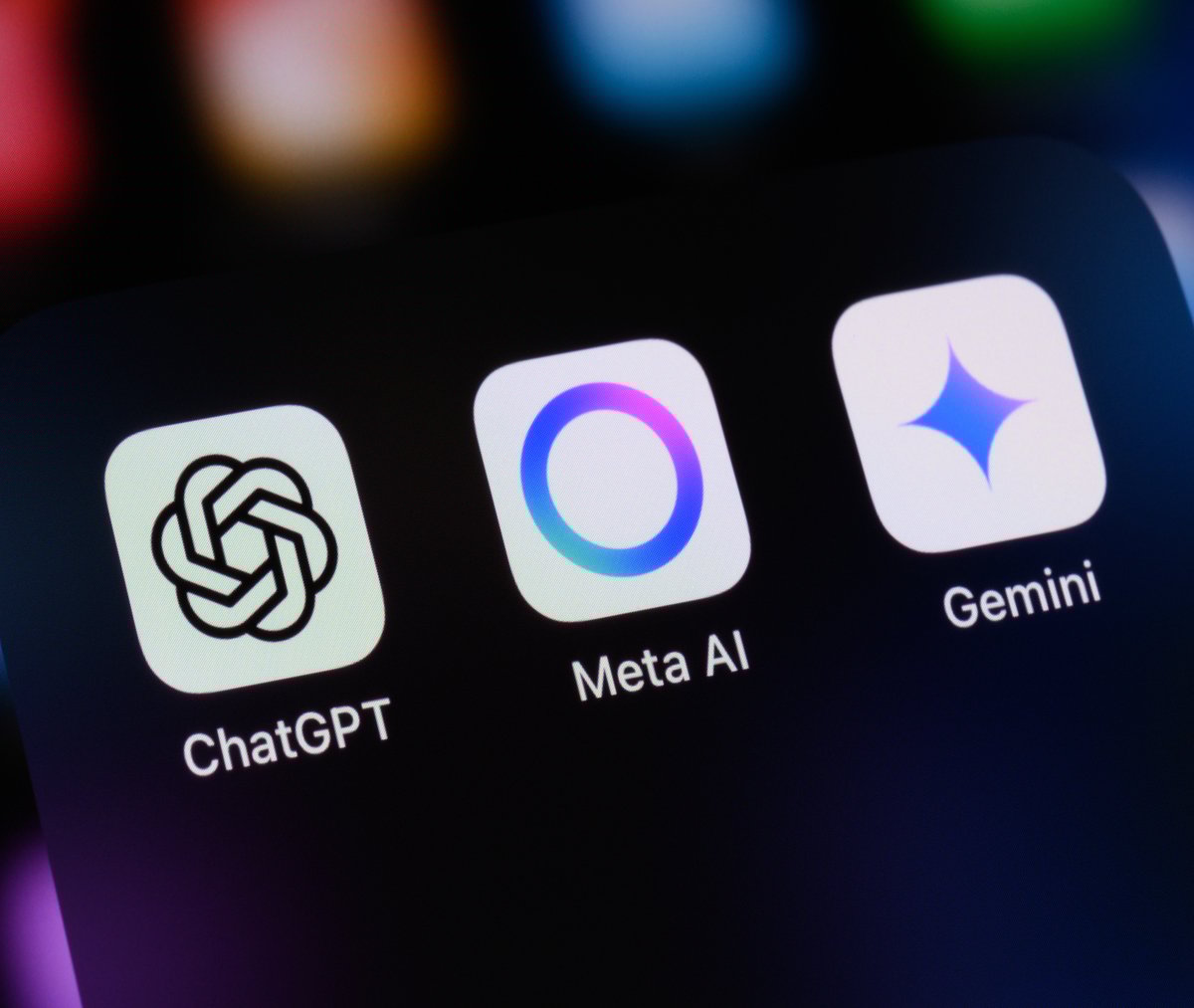 Artificial Intelligence AI Assistant Apps – ChatGPT, Meta AI, Gemini