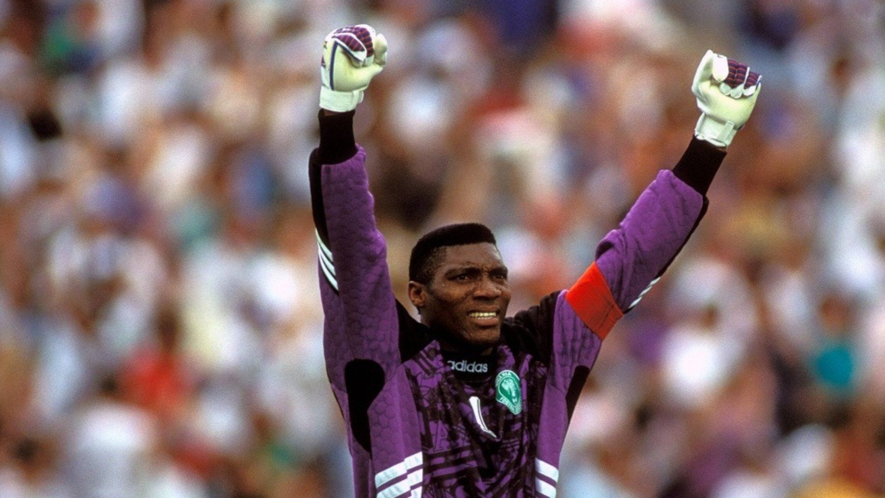 Peter Rufai, en una imagen de archivo con Nigeria.