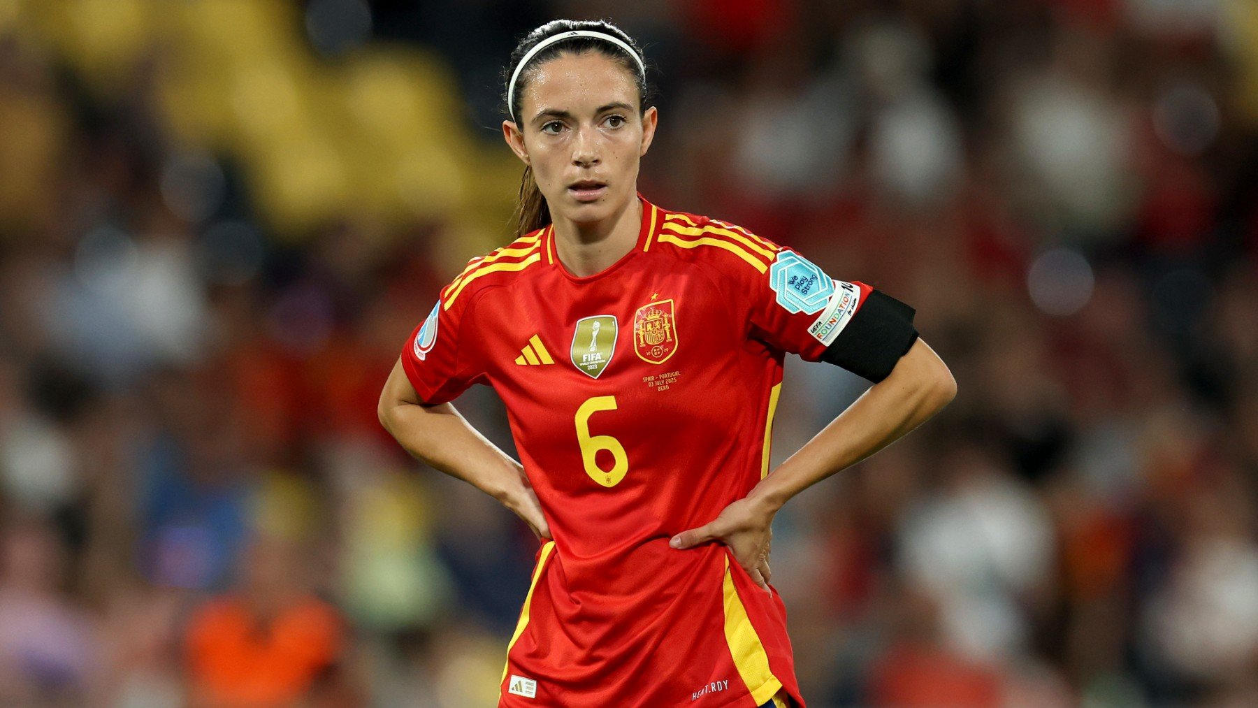Aitana Bonmatí, en la Eurocopa 2025 de Suiza. (Getty)