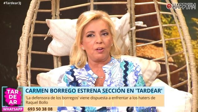 Carmen Borrego en TardeAR. (Mediaset)