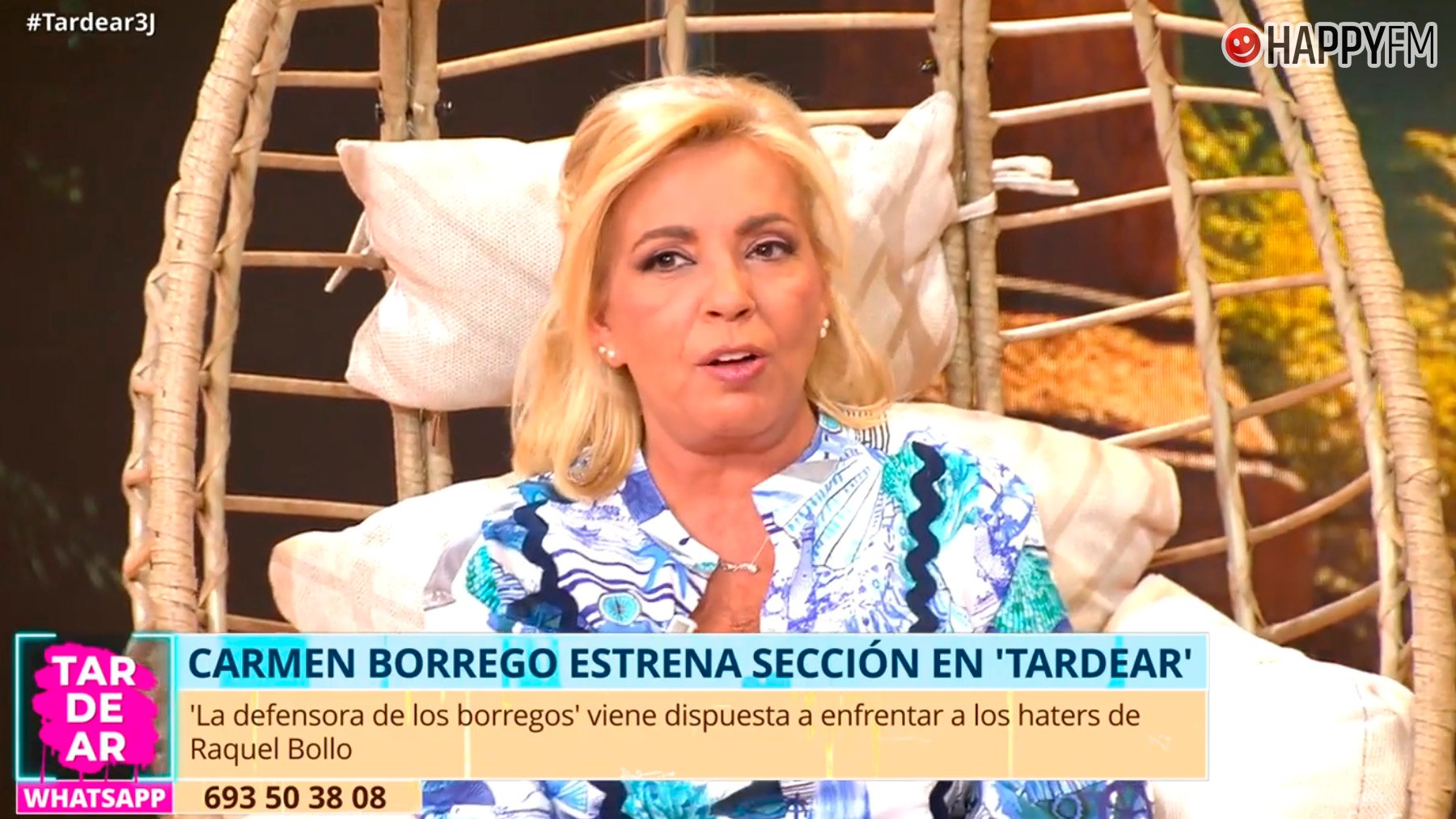 Carmen Borrego en TardeAR. (Mediaset)