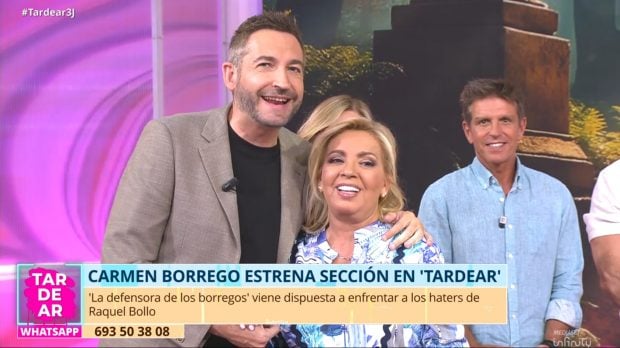 Frank Blanco y Carmen Borrego en TardeAR. (Mediaset)