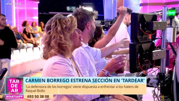 Terelu Campos acude a TardeAR para apoyar a Carmen Borrego. (Mediaset)