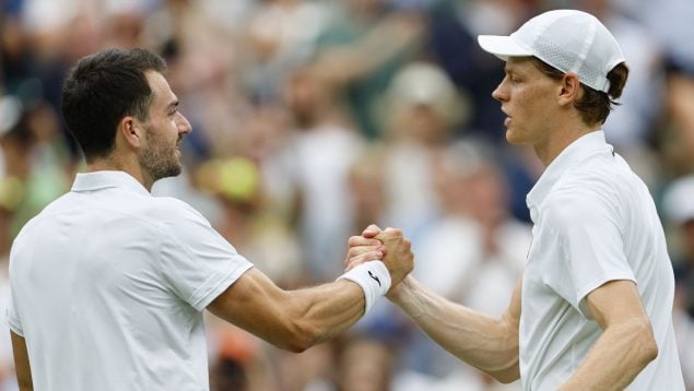 Pedro Martínez, Jannik Sinner, Wimbledon