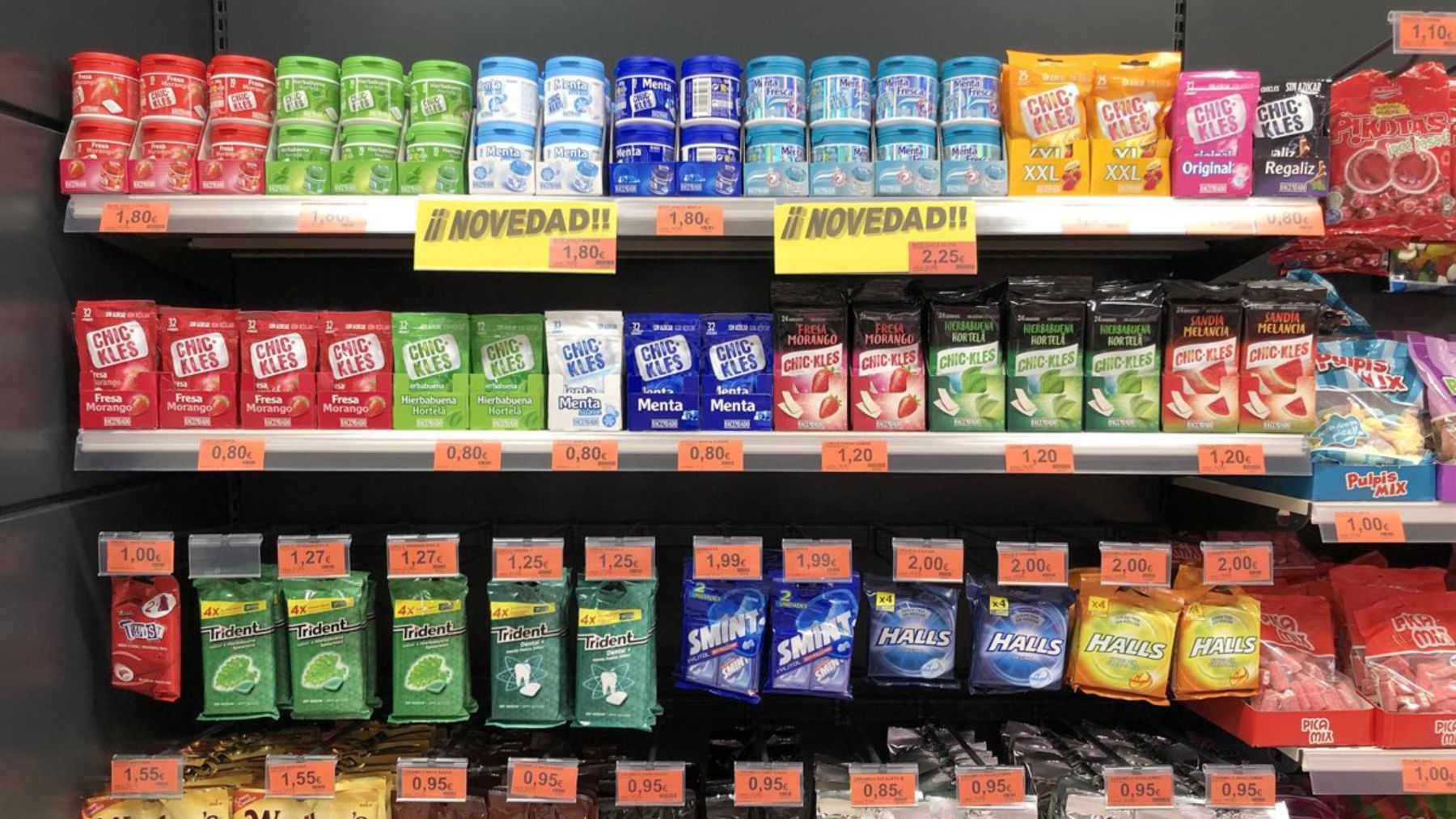 Chicles de Mercadona.