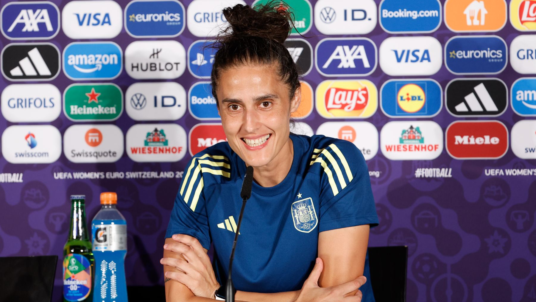Montse Tomé, en rueda de prensa. (EFE)