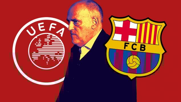 Tebas, UEFA, Barcelona