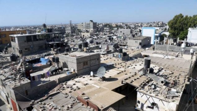 Israel Gaza palestinos, ciuda humanitario