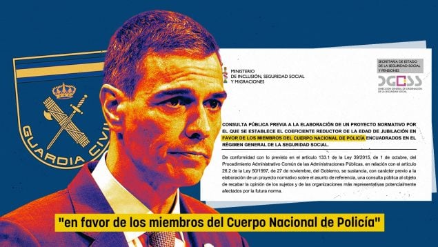 Sánchez castiga a la Guardia Civil: sólo la Policía tendrá una jubilación anticipada como la de los Mossos