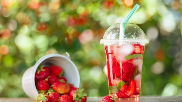 fresas plástico