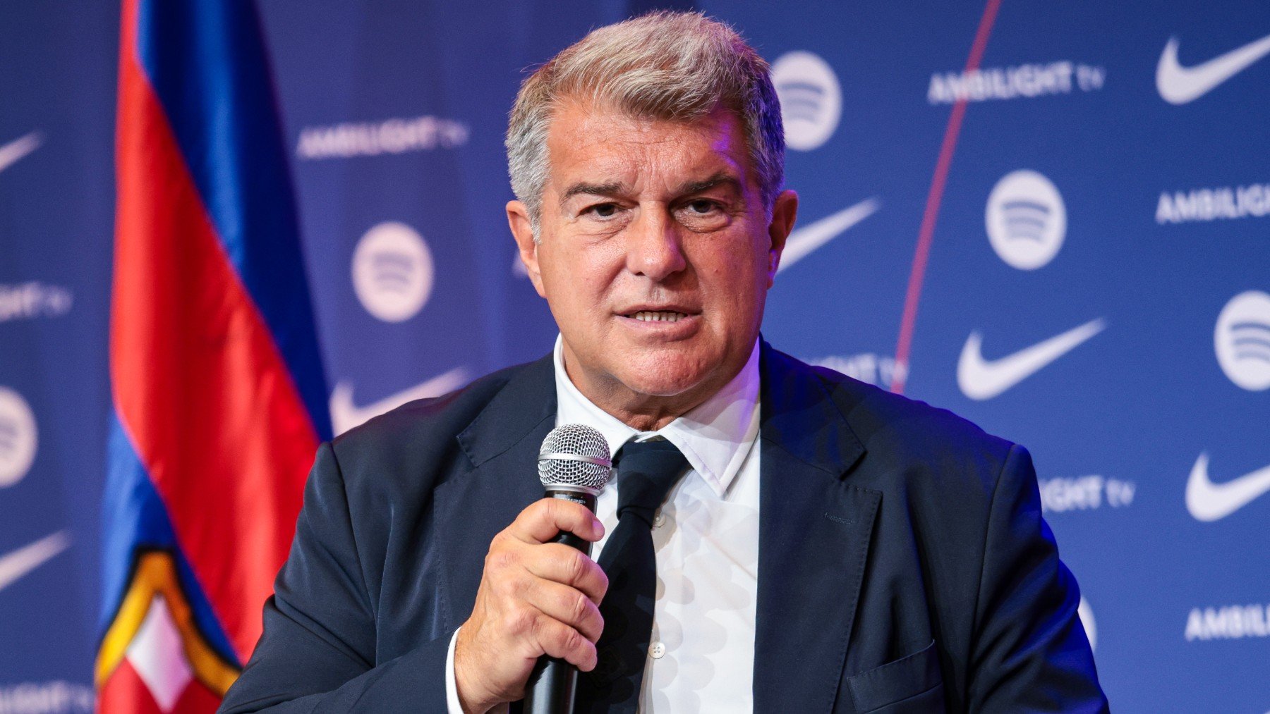Joan Laporta en un acto. (Getty)