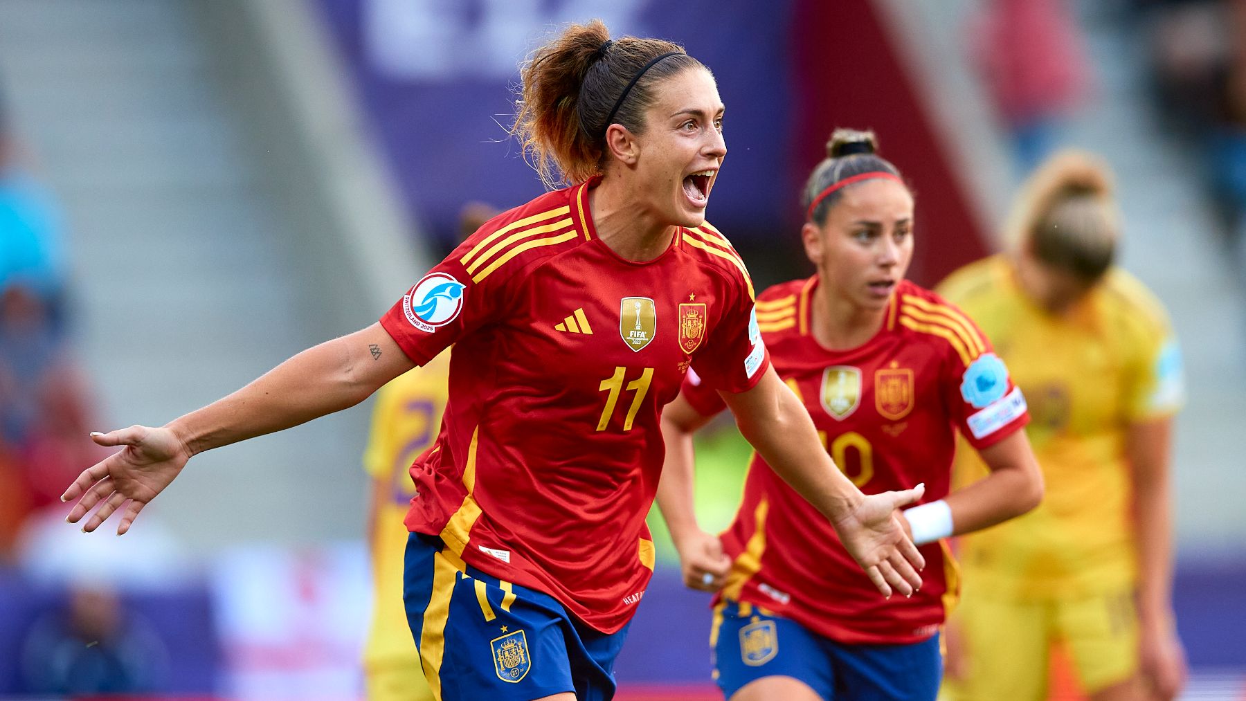 Alexia Putellas celebra un gol ante Bélgica. (RFEF)