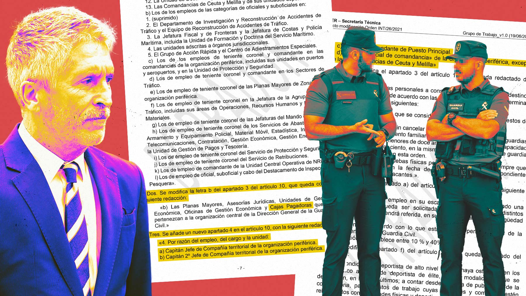 El ministro del Interior, Fernando Grande-Marlaska, con la nueva orden que pretende sacar adelante.