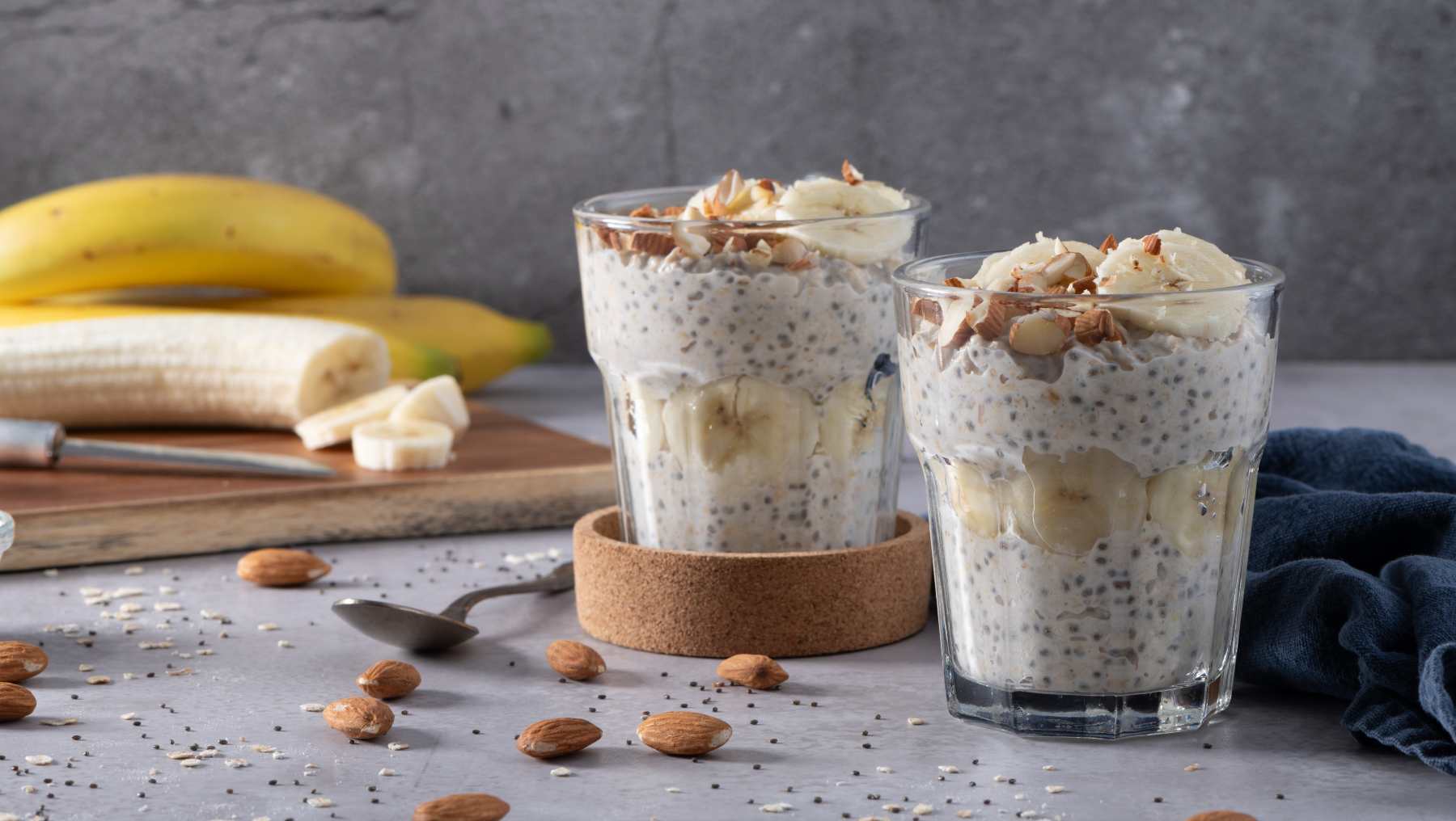 Postre con semillas de chía.