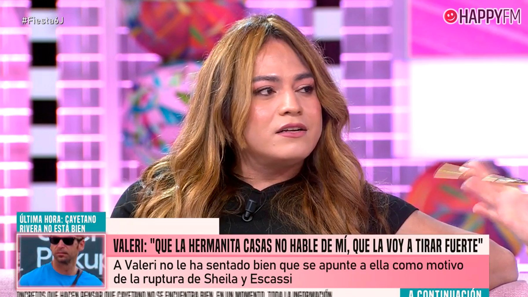Valeri Cuéllar en Fiesta. (Mediaset)