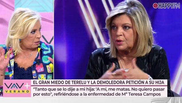 La reacción de Carmen Borrego a la dura confesión de Terelu Campos: «No pensé que…»