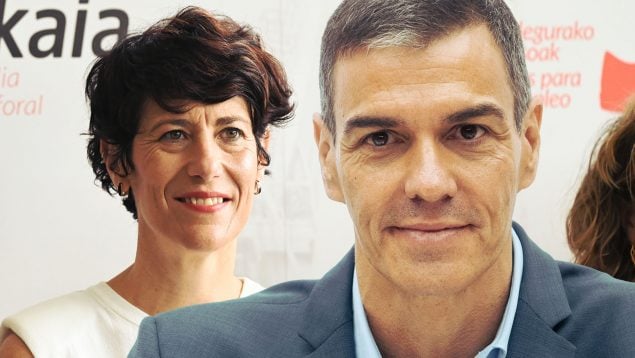 Elma Saiz y Pedro Sánchez.