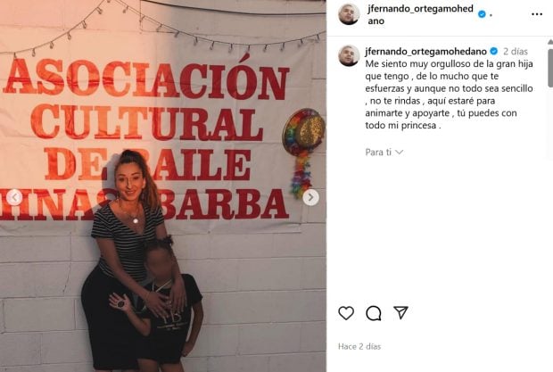 José Fernando publicó un mensaje a su hija días antes de la muerte de Michu. (Instagram)