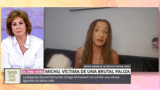 Michu en su última aparición en televisión en el programa TardeAR (Mediaset).