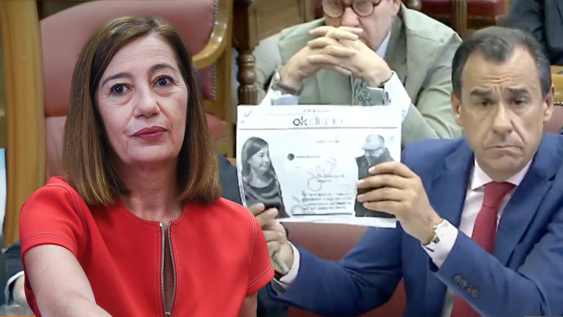 Francina Armengol y el senador Fernando Martínez-Maíllo (PP).