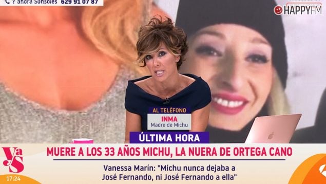 Sonsoles Ónega habla en directo con la madre de Michu. (Atresmedia)