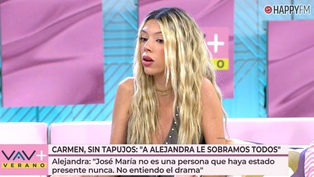 Alejandra Rubio en Vamos a ver. (Mediaset)