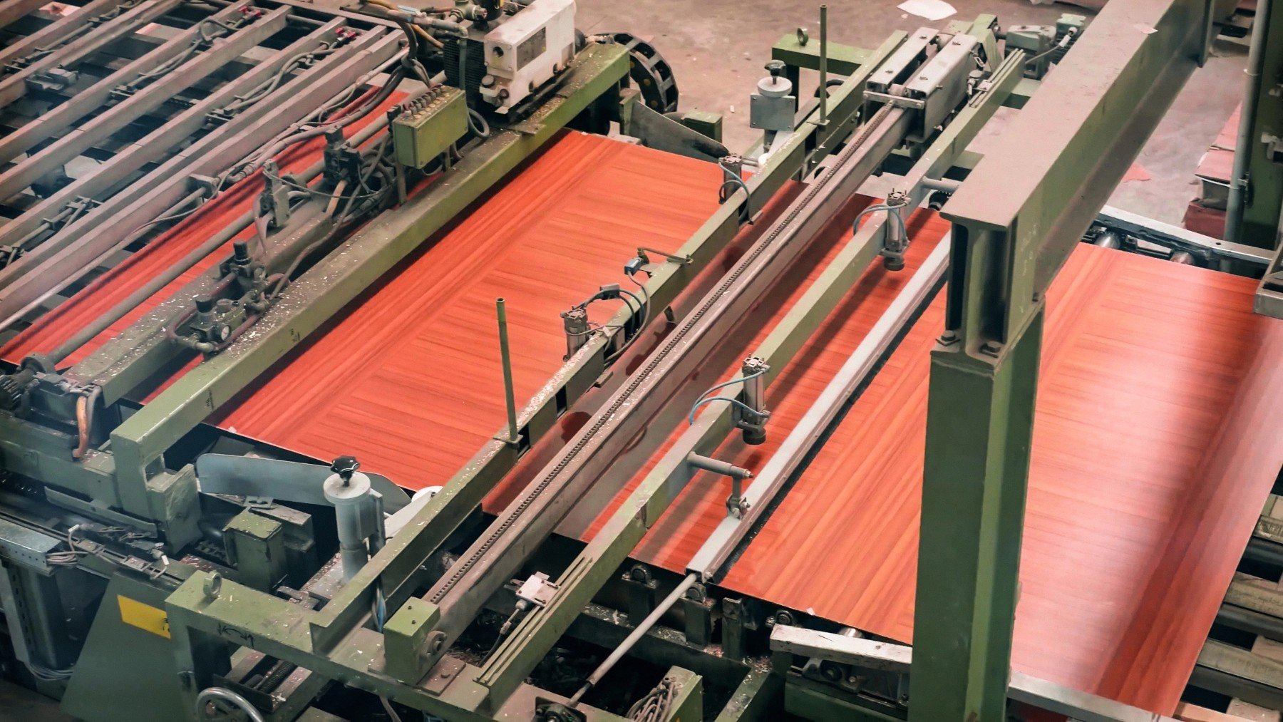 Una fábrica productora de melamina.
