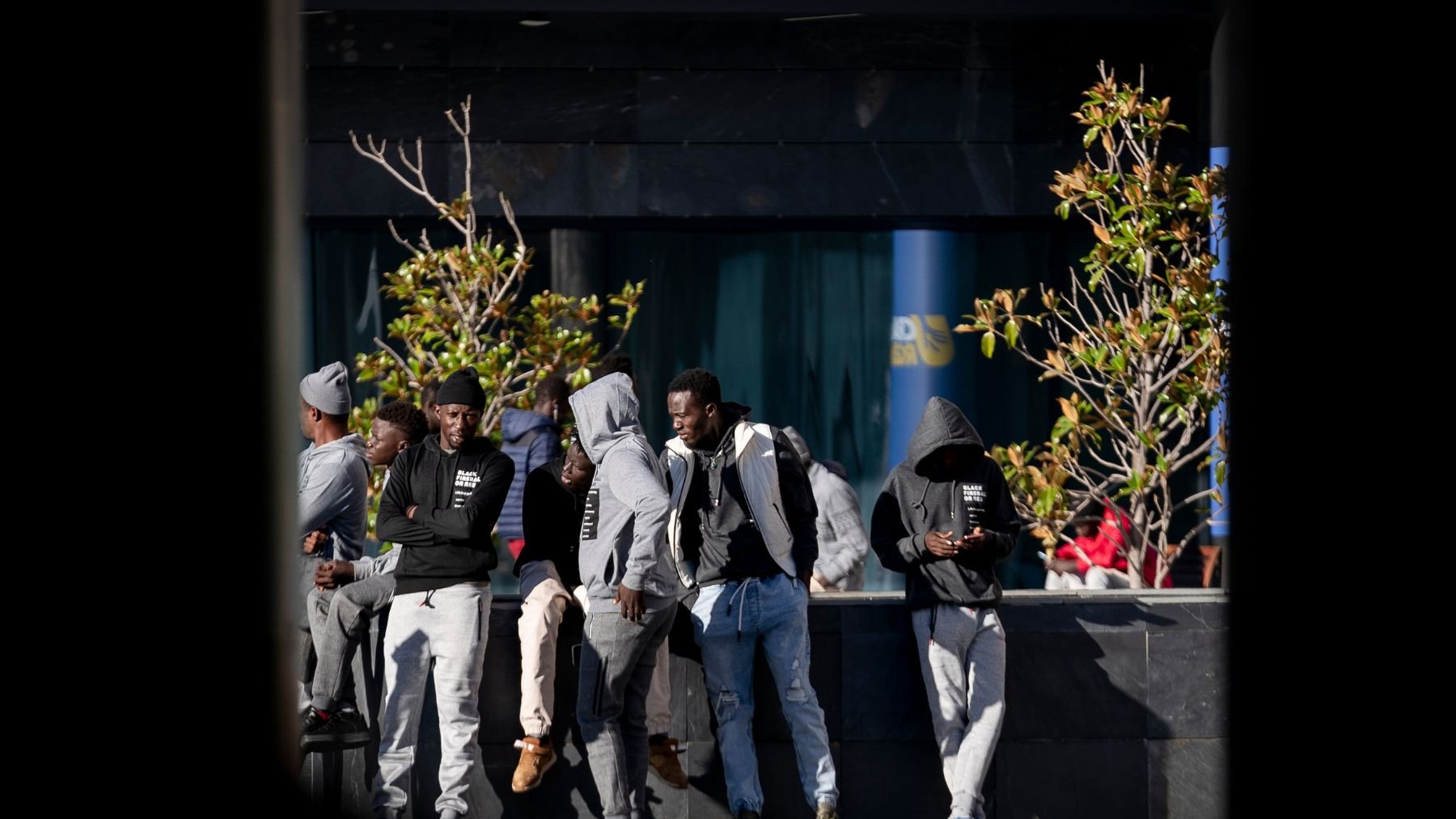Migrantes de Canarias en el Centro de Recepción, Atención y Derivación de Pozuelo (Madrid). Foto: EP