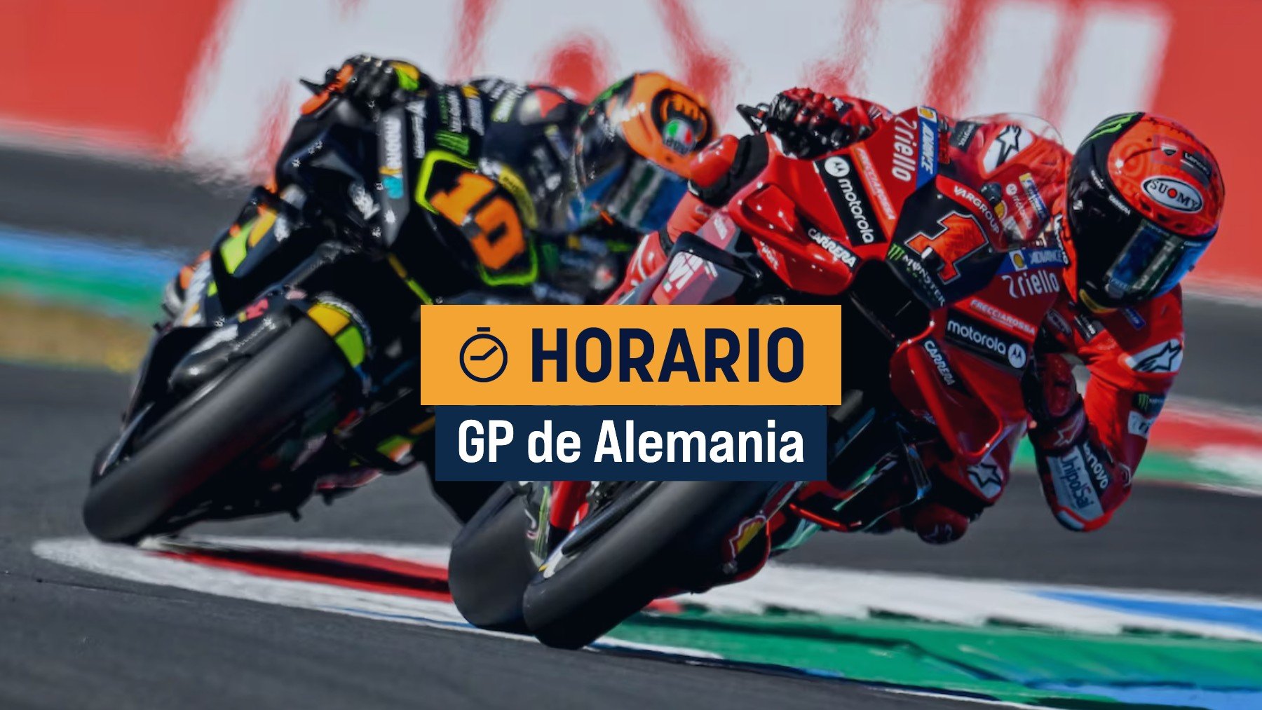 Horario del GP de Alemania de MotoGP y dónde ver en directo online y por televisión en vivo la carrera.