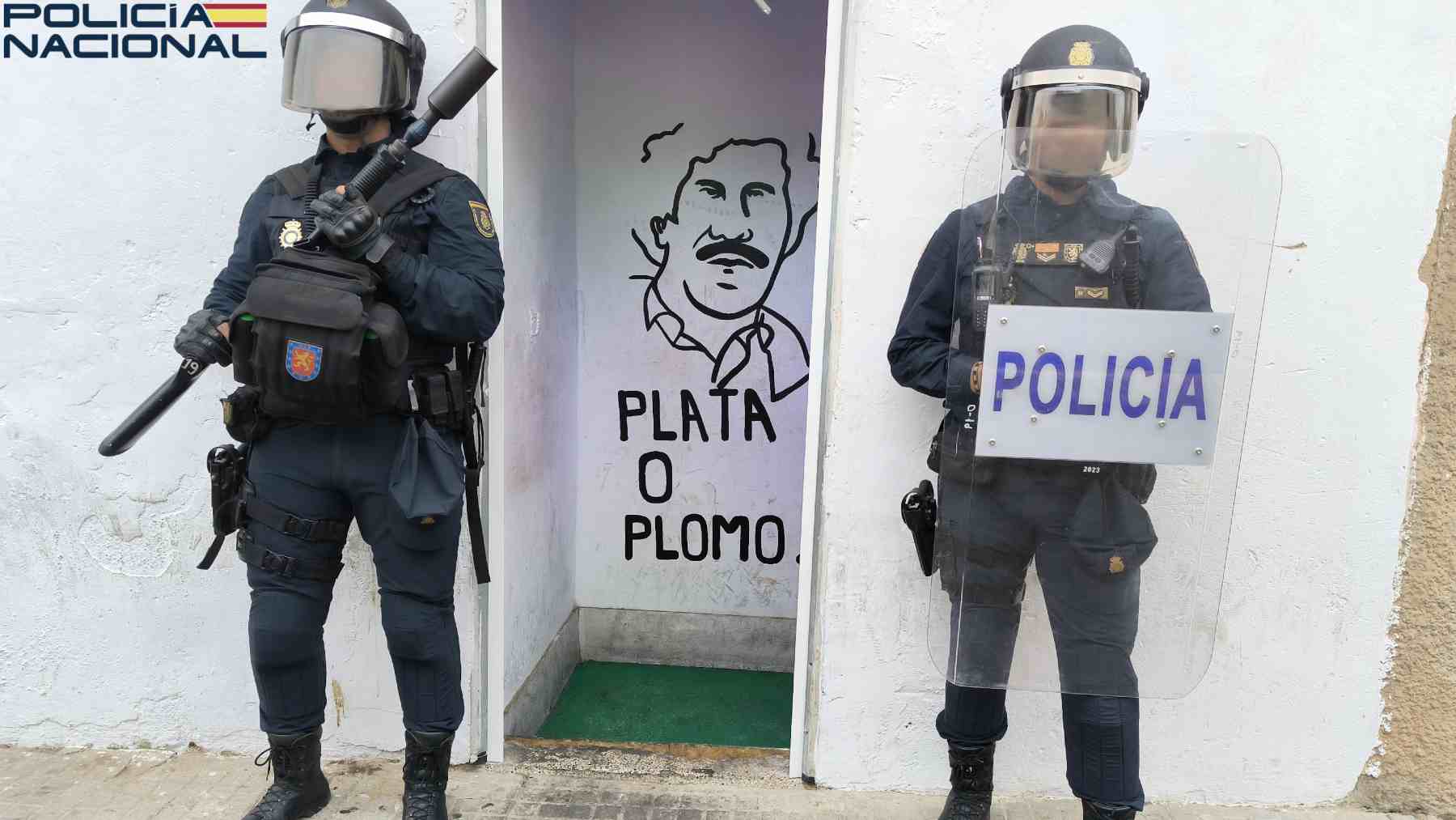 El punto de venta de droga desmantelado en La Soledad por la Policía Nacional.