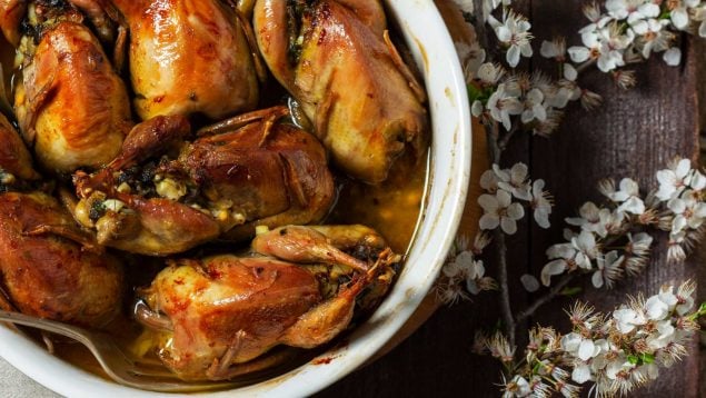 Codorniz en recetas