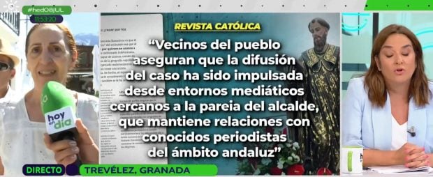 Toñi Moreno en el programa Hoy en día, de Canal Sur (RTVA).