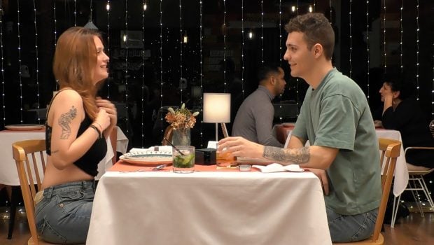 Noa y Jorge, participantes de 'First Dates'. (Mediaset)