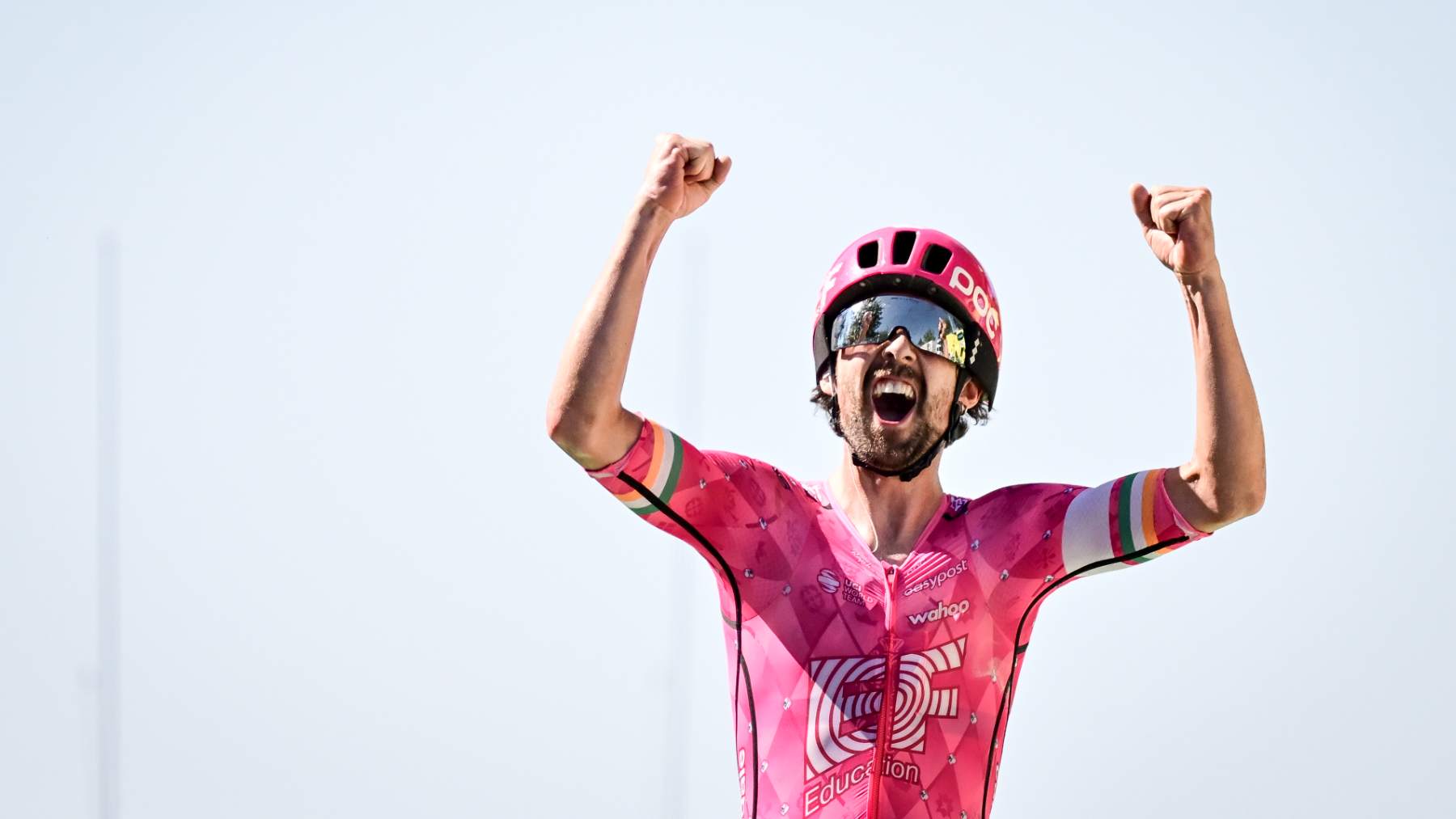 Ben Healy celebra su victoria en el Tour de Francia. (Le Tour)