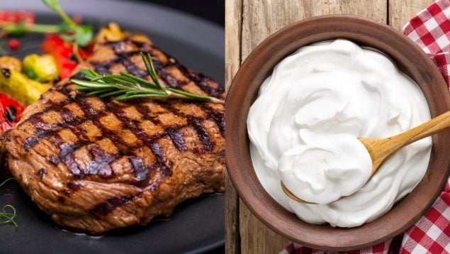 Filete y yogur