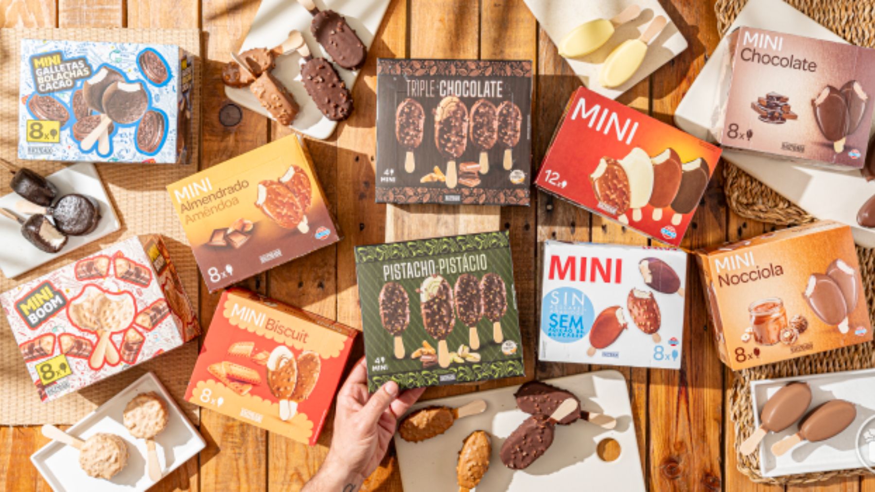 Helados de Mercadona.