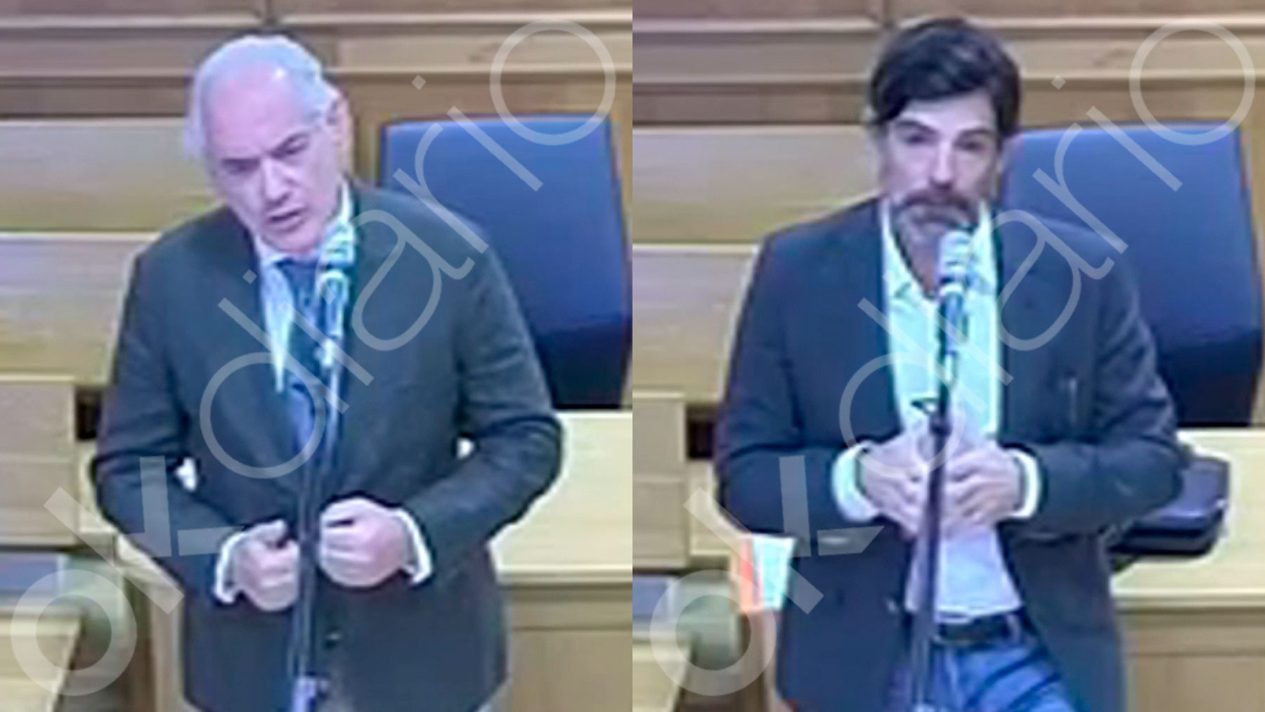 El psiquiatra José Cabrera y el psicólogo José Capote ante el juez.