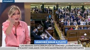 Susanna Griso habla del PSOE en 'Espejo Público'.
